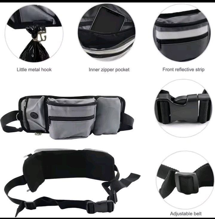 Dog Walking Bag with D-Ring Buckle