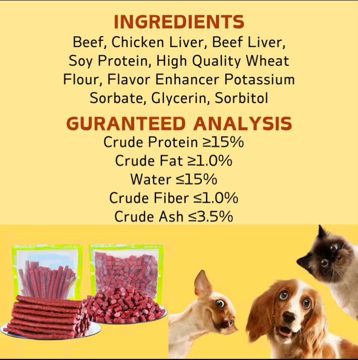 Premium Beef & Chicken Liver Dog Treat Cubes