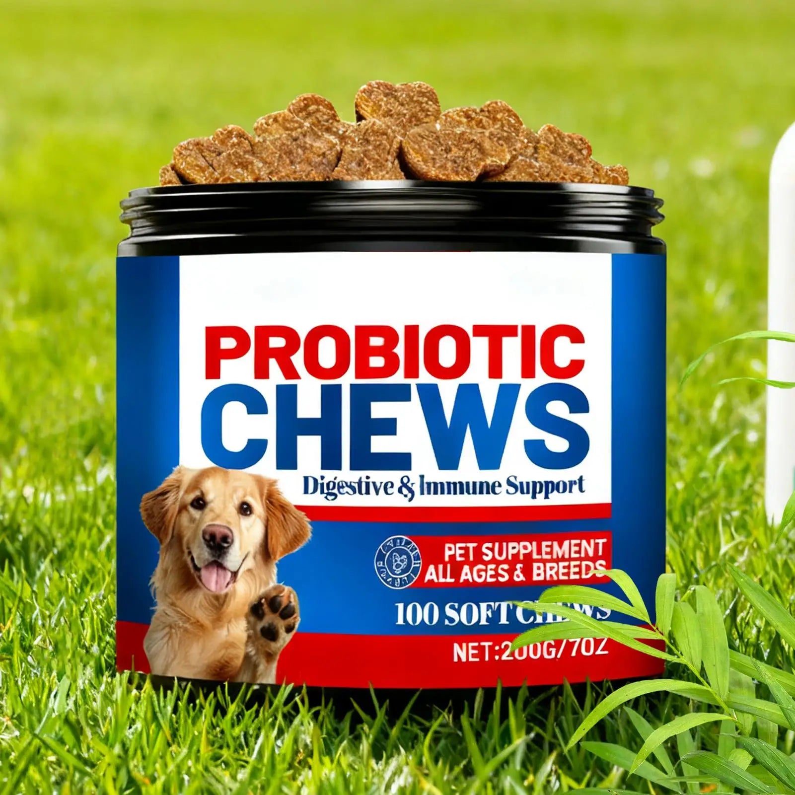Dog Digestive Health Supplement - Soft Chews for Gut Support (200g)