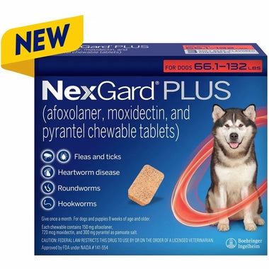 NexGard PLUS Chewables for Dogs - New