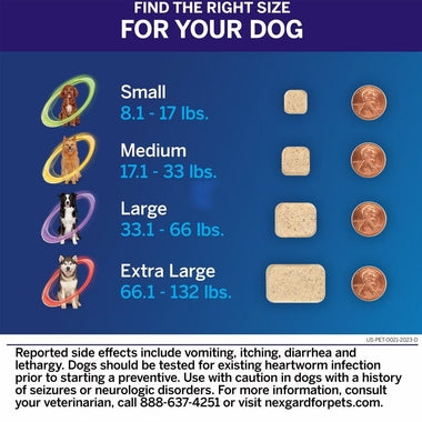 NexGard PLUS Chewables for Dogs - New